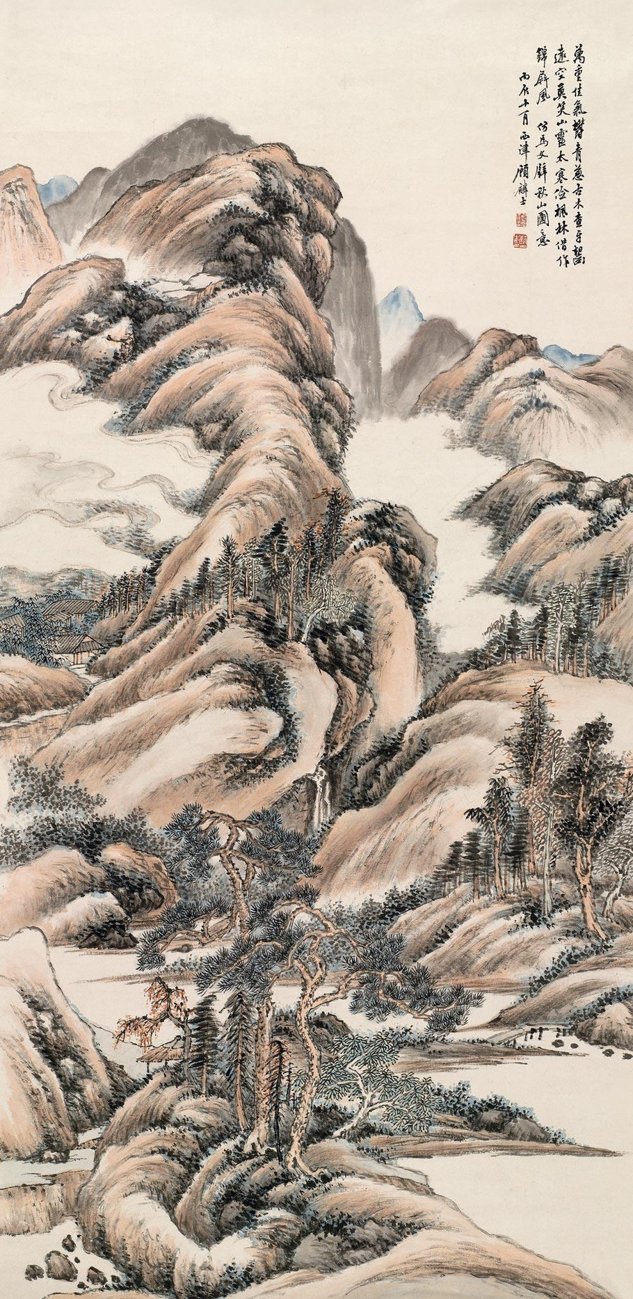 顾麟士绘画作品欣赏