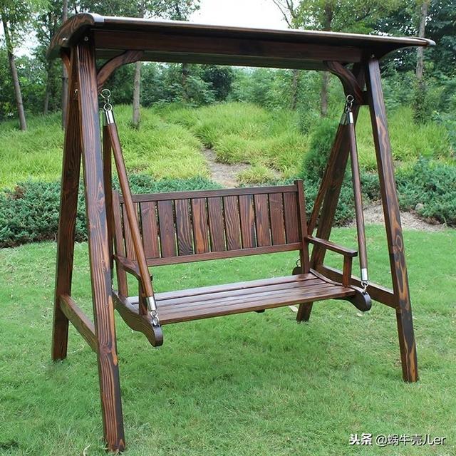 别墅庭院花园景观设计之户外秋千