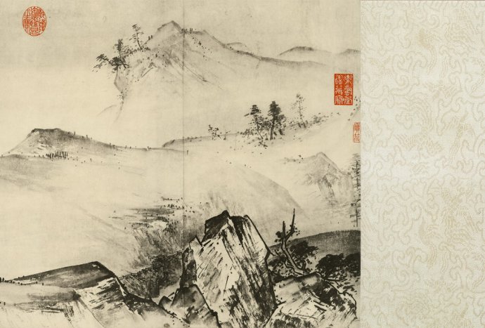 历代名画欣赏南宋夏珪溪山清远卷