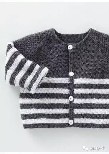零线太多玩拼色儿童条纹毛衣这样织简直太好看了
