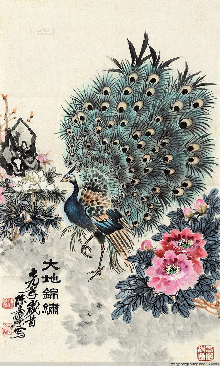 陈寿荣花鸟作品