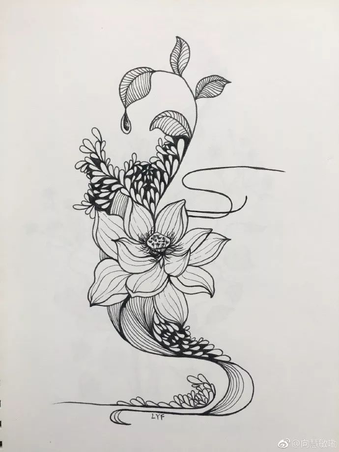 用针管表现,很能考验自己的耐性线条不能乱,要有素描的黑白灰关系其次