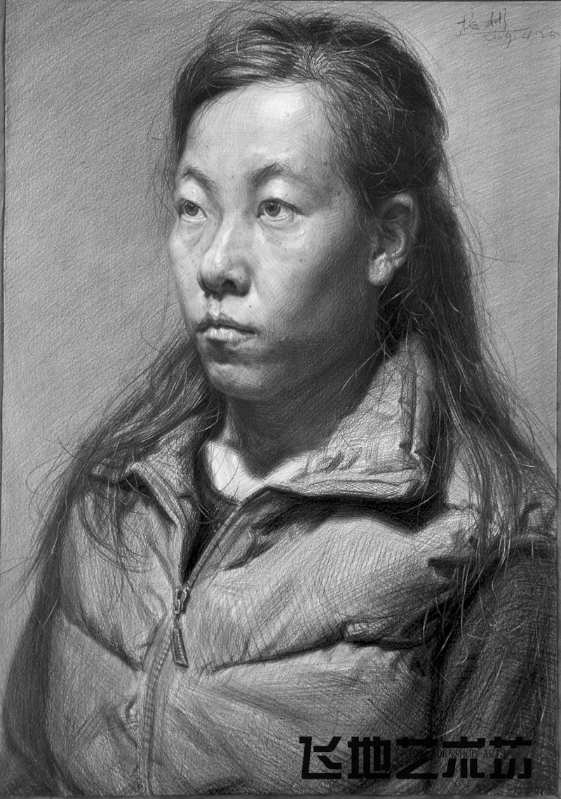 素描速写王华祥艺木坊首届弟子班素描人物作品