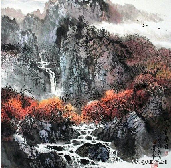 史贵仁山水画作品,兼收并蓄,淳朴厚重,格调清新,画风独到