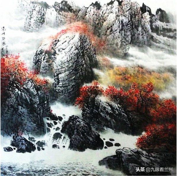 史贵仁山水画作品,兼收并蓄,淳朴厚重,格调清新,画风独到