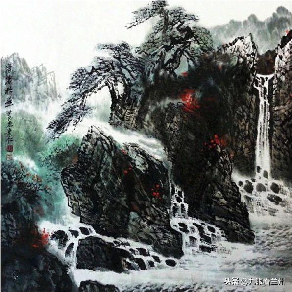 史贵仁山水画作品,兼收并蓄,淳朴厚重,格调清新,画风独到