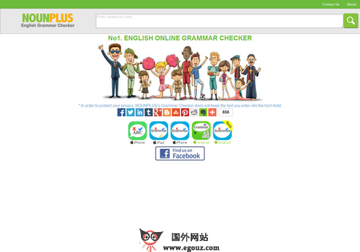 nounplus:在线英语语法检测纠正工具