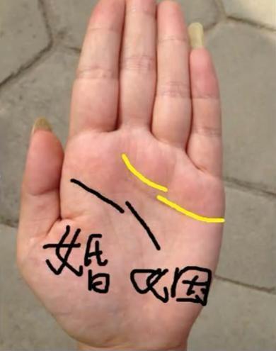 纹路断裂对感情婚姻都非常不利,所以说这位缘主二婚在所难免的川掌女