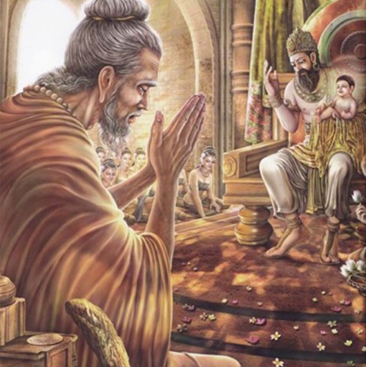 为佛陀起名为:乔达摩·悉达多.