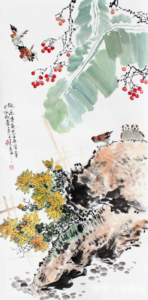 国画写意菊花精品100幅