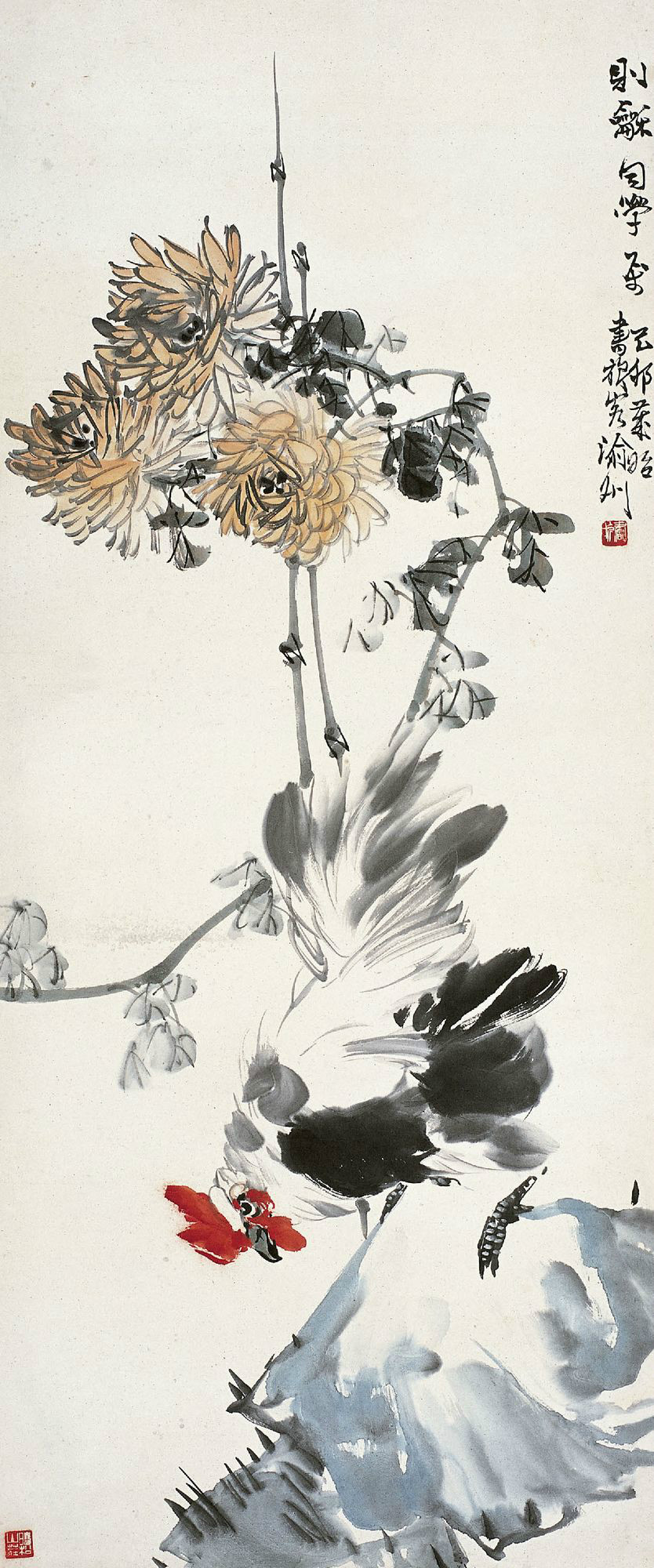 国画写意菊花精品100幅