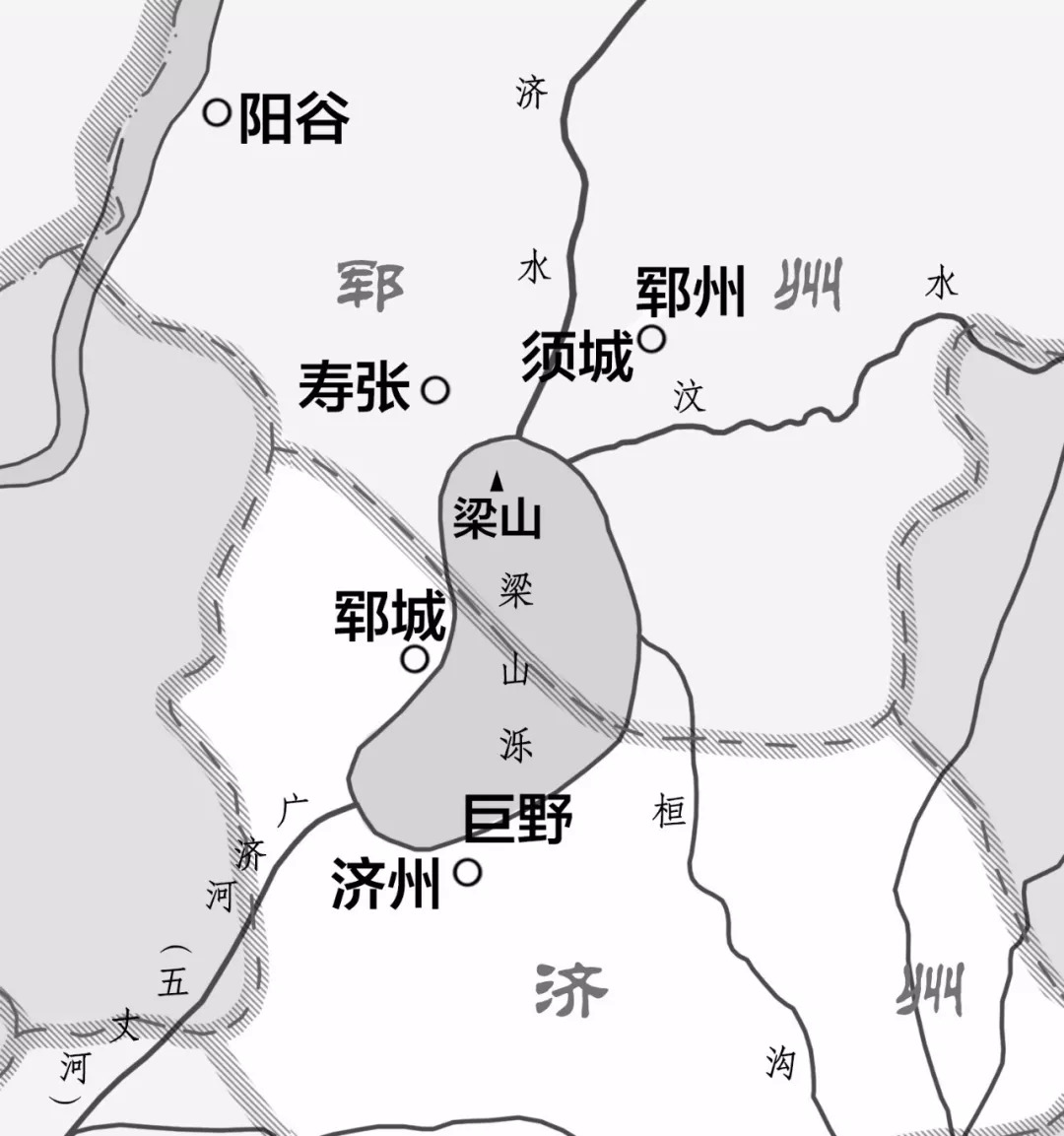 古代梁山泊地图图片