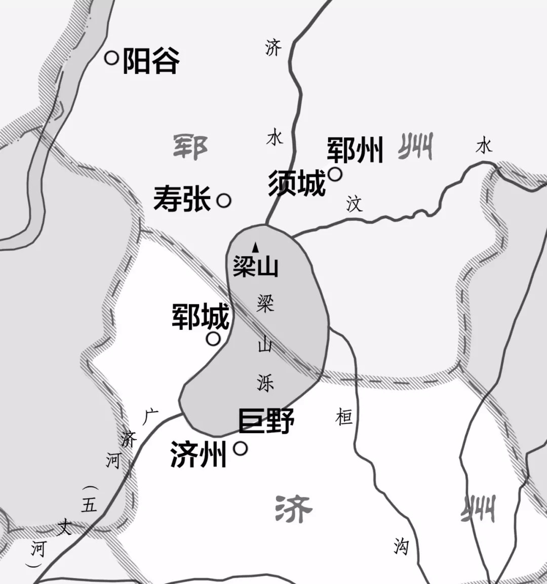 水泊梁山地图图片