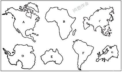 七大洲地形简图图片