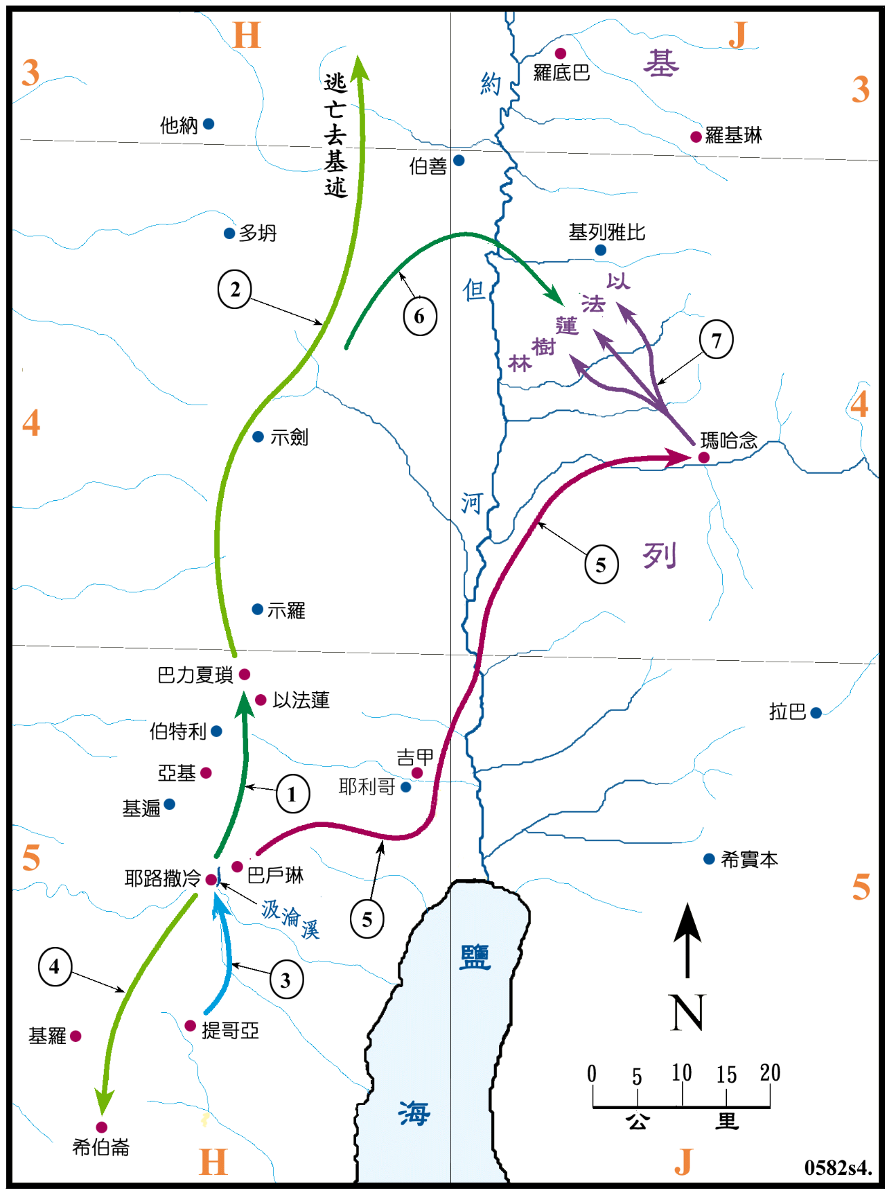 70張聖經地圖值得收藏