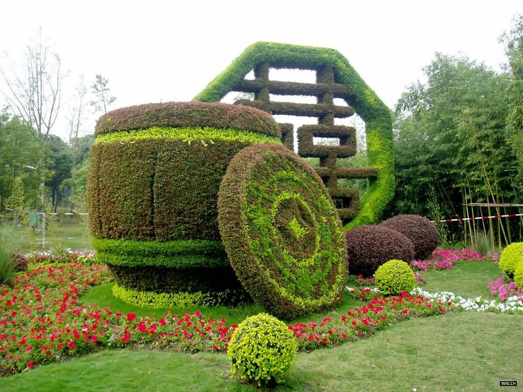 上海世纪公园植物雕塑50p