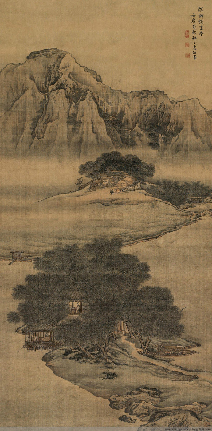 清袁江山水作品欣赏