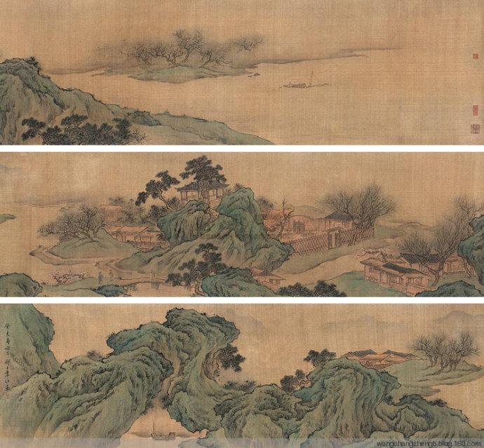 清袁江山水作品欣赏