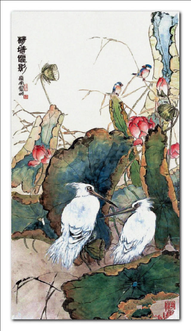 岭南画派传人黎明彩墨双辉