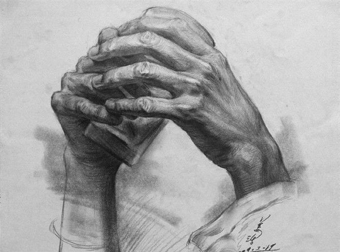 1000种手的画法全是出自素描高手之作