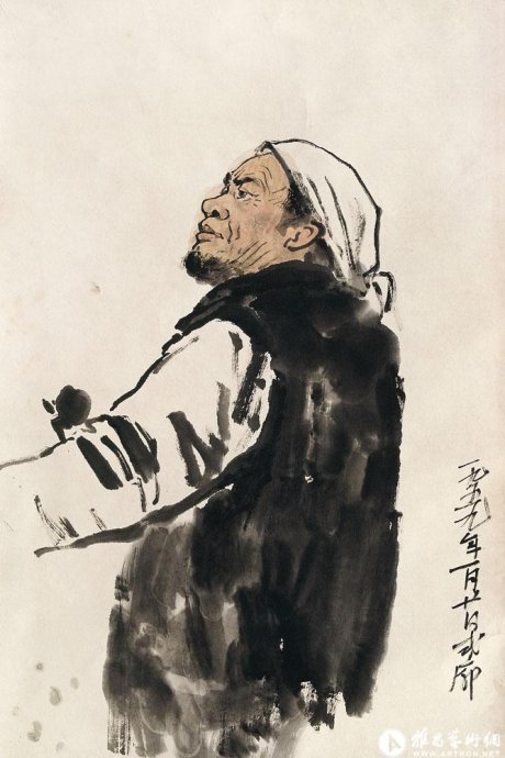 王式廓先生绘画作品欣赏一大型素描血衣