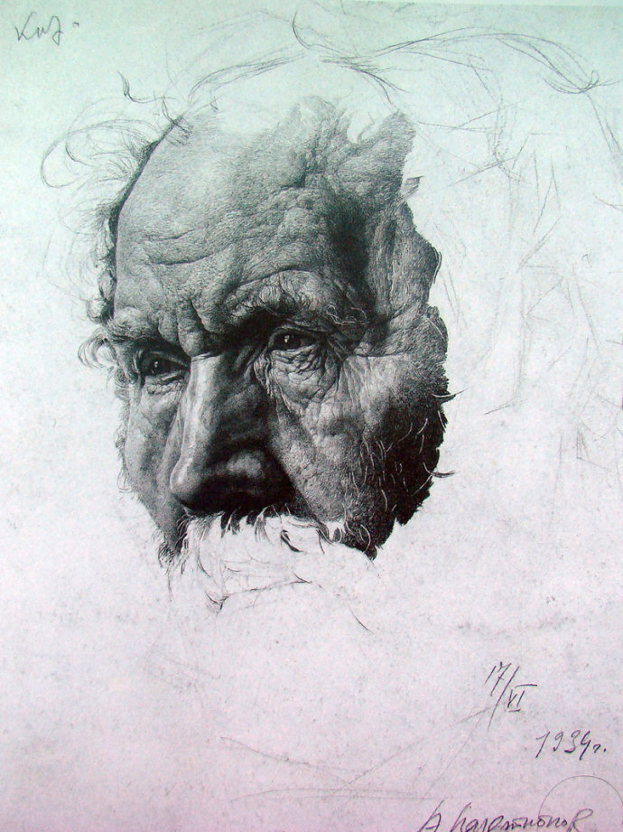 俄罗斯经典素描作品欣赏