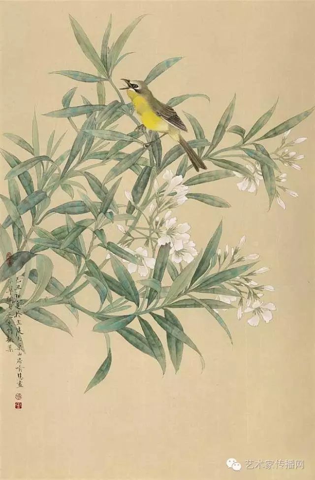 喻慧工笔花鸟本草系列作品欣赏