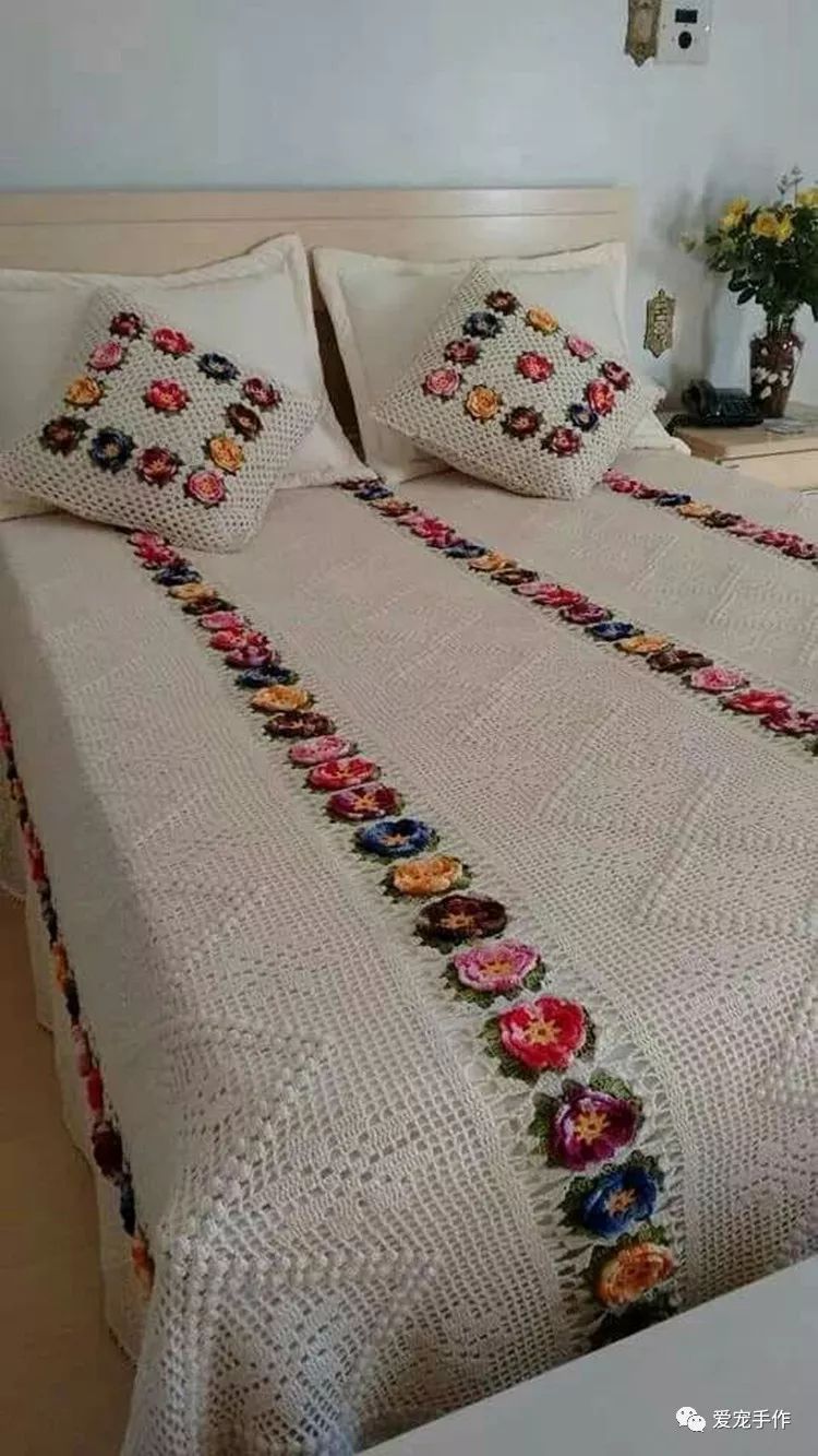 床罩钩织花样图片