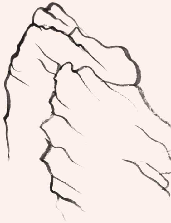 山石画法:『石分三面』画石包括勾,皴,擦,染,点,提6个步骤