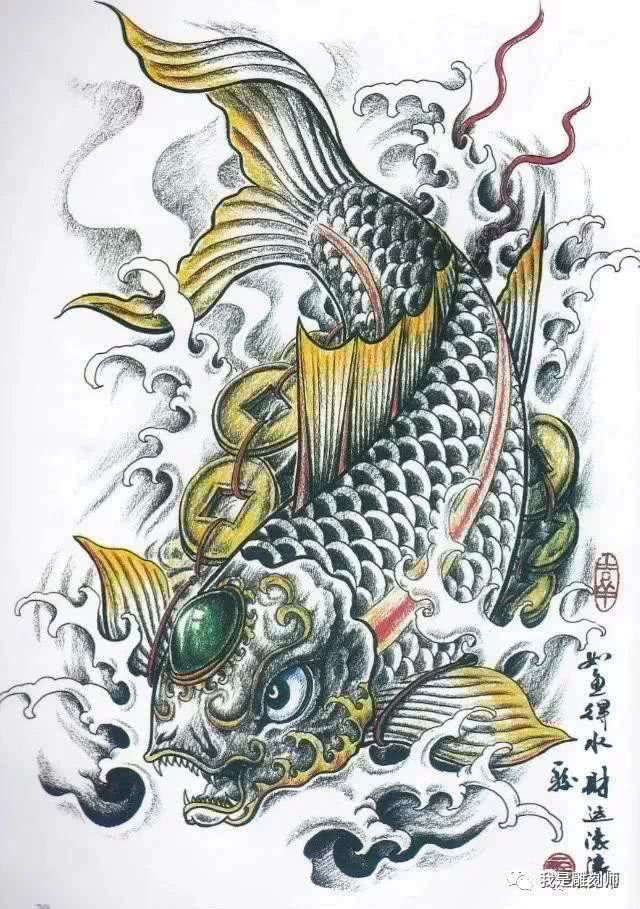 金蟾素描招财图图片