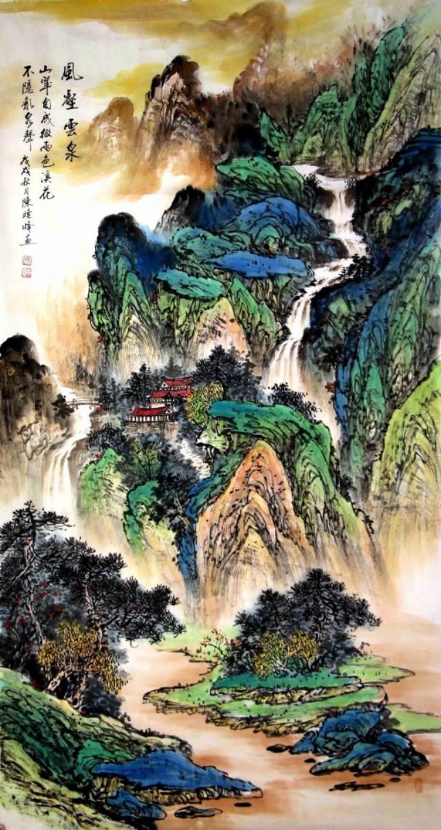 北京陈晓峰山水画3幅