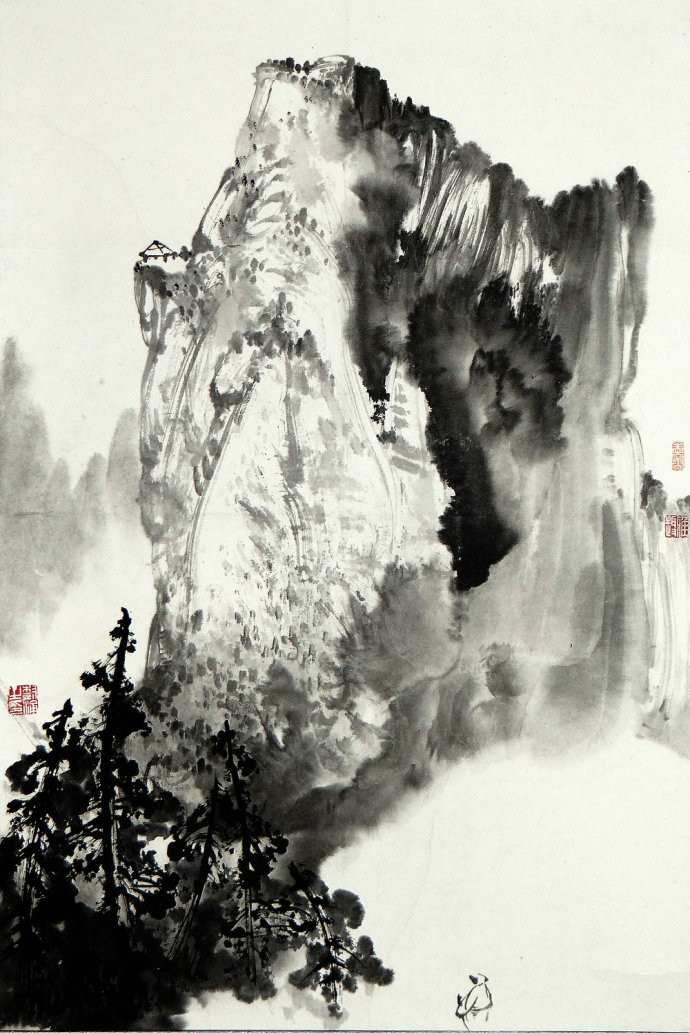 金树勇山水作品欣赏