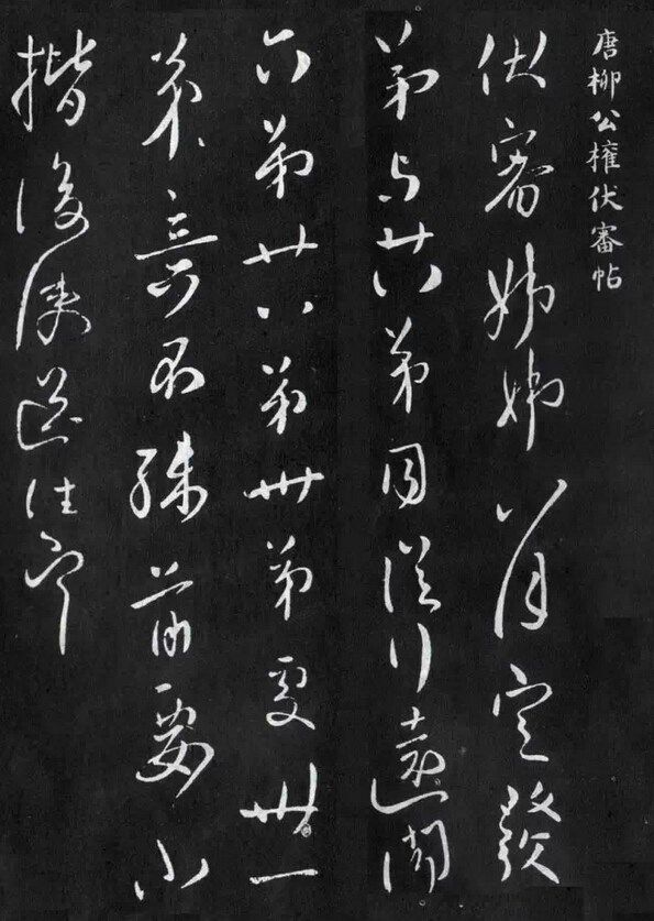 柳公权5幅行草书100的罕见