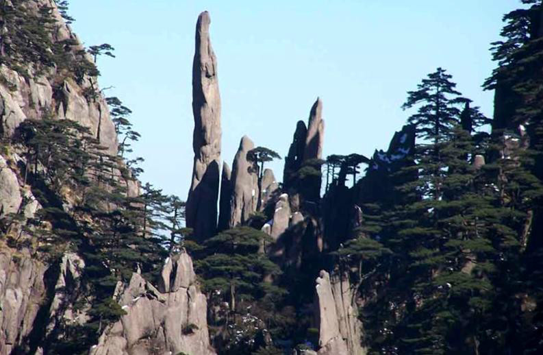 黄山四绝之怪石