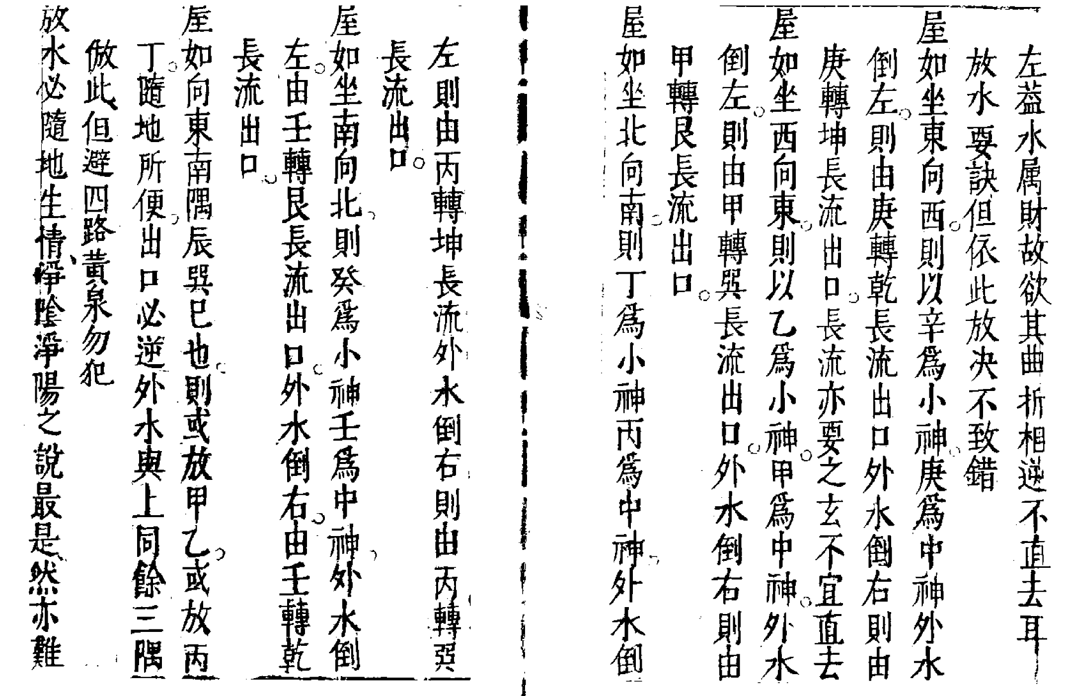 明代黄一凤风水著作天井放水要诀