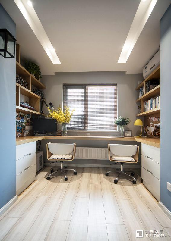 【原】北欧风格让慵懒舒适并存,开放式大书房让人羡慕