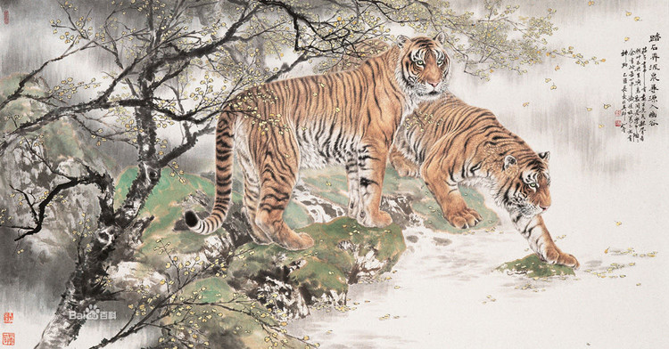 名家绘狮虎图245