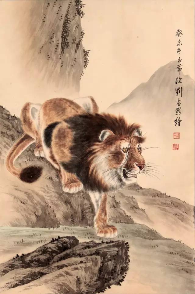 名家绘·狮虎图 168