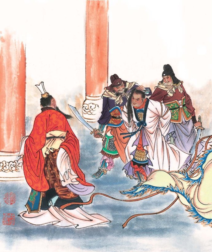 赵成伟彩绘三国演义故事图