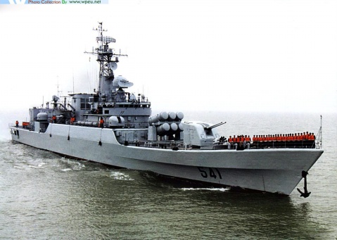 舰号有:539安庆 540淮南 541淮北 542铜陵江卫Ⅰ级护卫舰是我国研制的