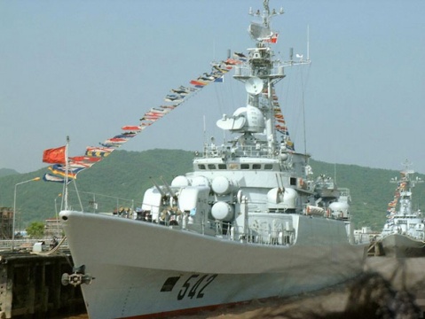 舰号有:539安庆 540淮南 541淮北 542铜陵江卫Ⅰ级护卫舰是我国研制的
