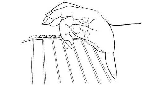 古琴自学连载教程第4课打与摘