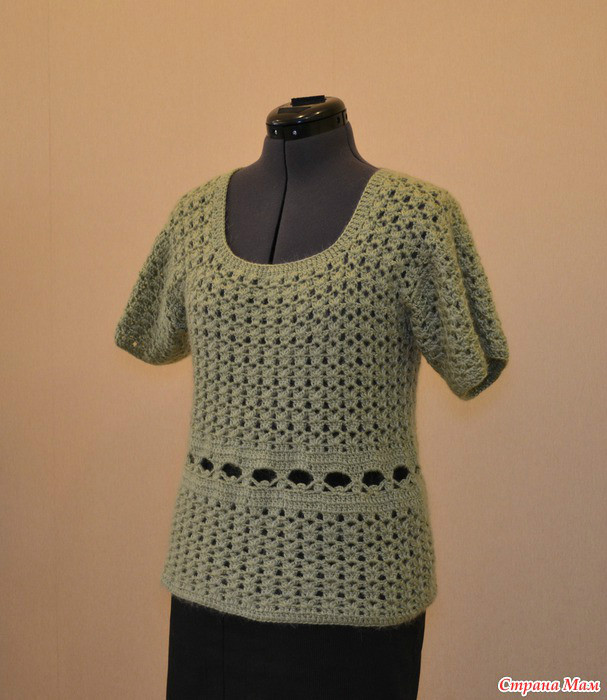 钩针编织四款镂空短袖