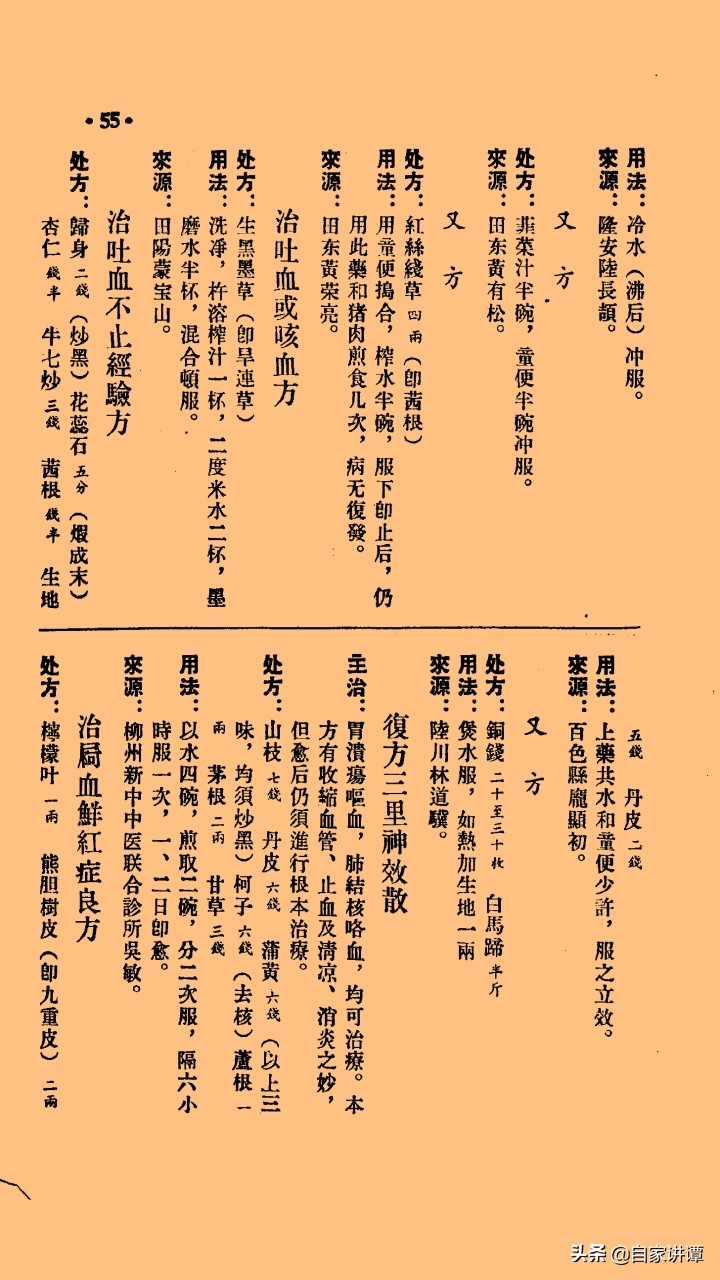 感谢中医前辈们的无私《广西中医验方秘方汇集》上