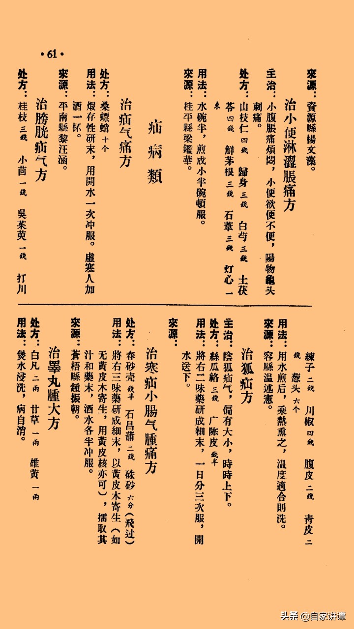 感谢中医前辈们的无私《广西中医验方秘方汇集》上