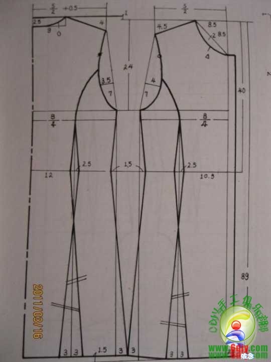 两款经典春秋连衣裙有裁剪图转服装设计与剪裁技术交流男装女装童装