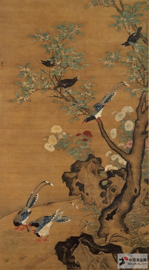 中国古典人物花鸟人物画