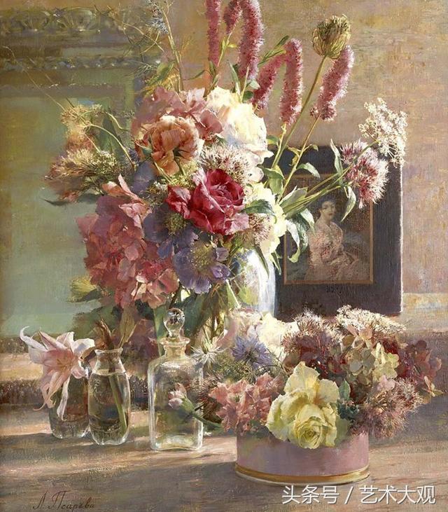 俄罗斯精美花卉静物油画欣赏