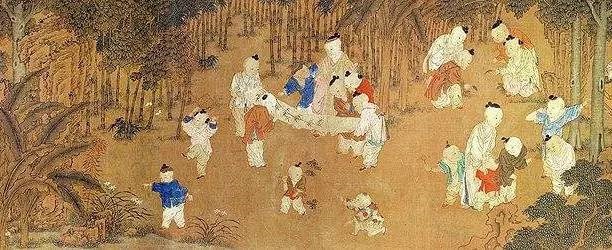 宋代苏汉臣长春百子图