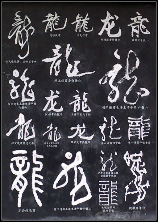 龙字大观